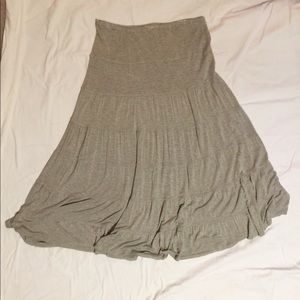 Jersey tiered skirt